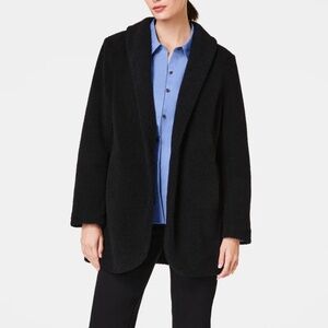 SPANX, Women's Fleece Shawl Jacket, XL, Very Black, Brand New W/Tags
